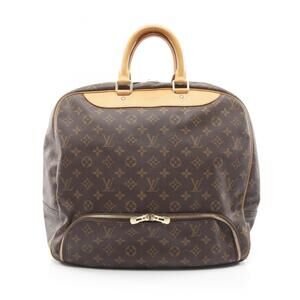 LOUIS VUITTON Brown Monogram Leather Boston Bag